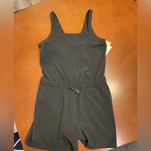Target All in motion (Girls) youth Large 10/12 black sleeveless romper